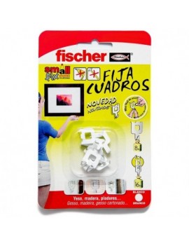 fischer fija cuadraos blanco